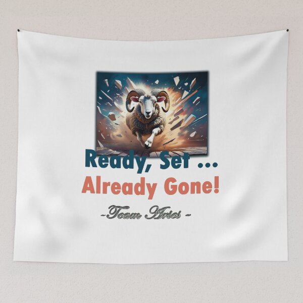 Item preview, Aries On The Run – Ready, Set, Gone! designed and sold by JOUNO.