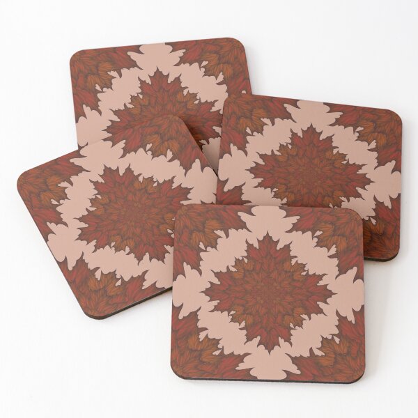 Item preview, Pattern of red maple leaves designed and sold by Cherevan.