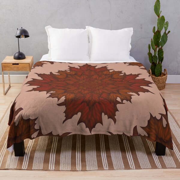 Item preview, Pattern of red maple leaves designed and sold by Cherevan.