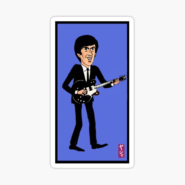 Item preview, George Harrison playing guitar designed and sold by Iasha.