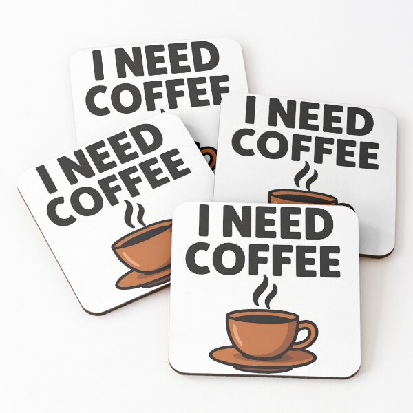 Item preview, Funny Coffee Quote With Cute Cup Illustration designed and sold by Amr Siam.