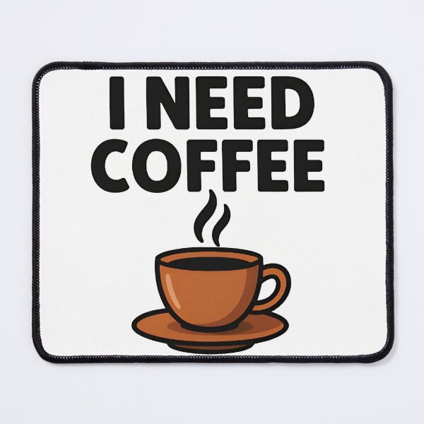 Item preview, Funny Coffee Quote With Cute Cup Illustration designed and sold by Amr Siam.