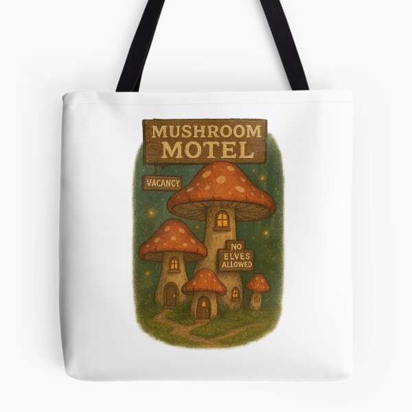 Item preview, Mushroom Motel designed and sold by Fandom Threads.