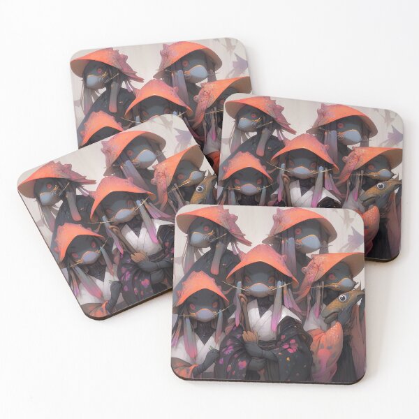Item preview, Masked Anime Creatures in Ceremony designed and sold by bubblegoth.