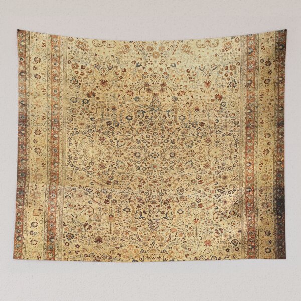 Item preview, Antique Persian Meshad Rug designed and sold by Vicky Brago-Mitchell®.