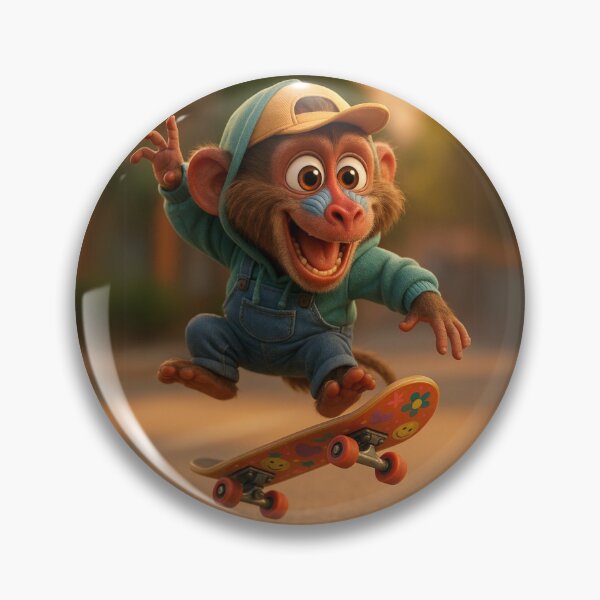 Item preview, Skater Baboon designed and sold by Sillytoe.