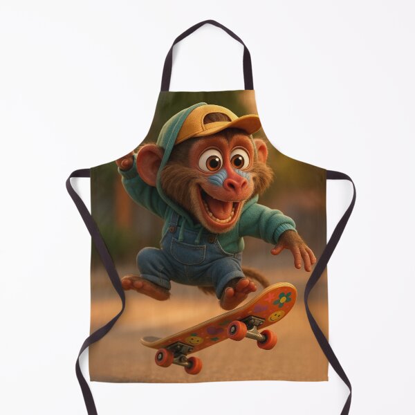Item preview, Skater Baboon designed and sold by Sillytoe.