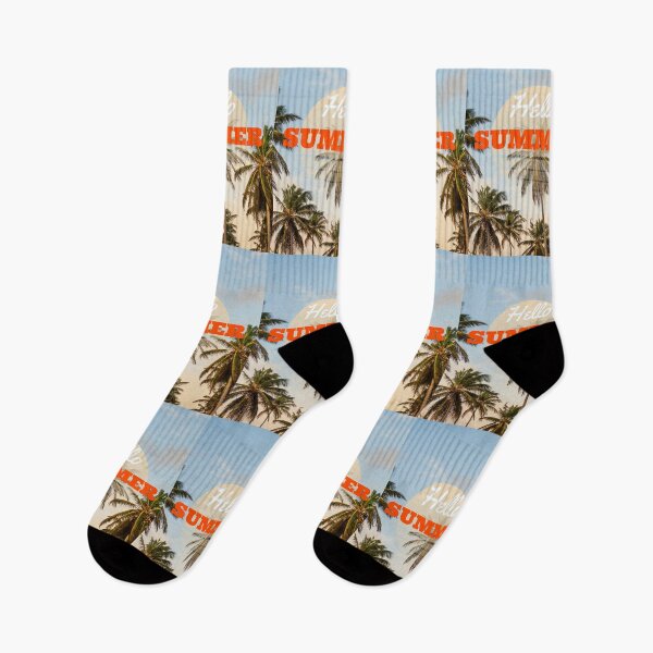 Item preview, Hello Summer Vibes Beach Palm Design  designed and sold by PowerfulPrinted.