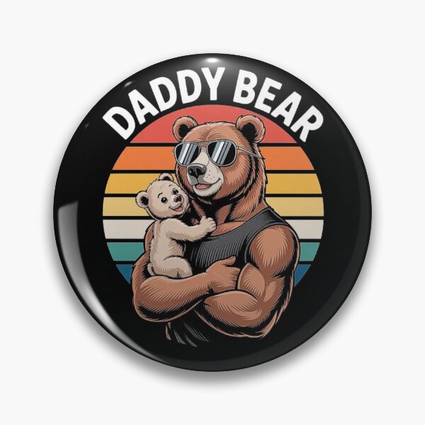 Item preview, Daddy Bear with Baby – Cool Father and Child Bear Design designed and sold by love3617.