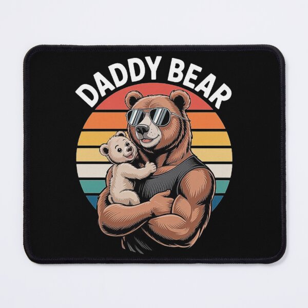 Item preview, Daddy Bear with Baby – Cool Father and Child Bear Design designed and sold by love3617.
