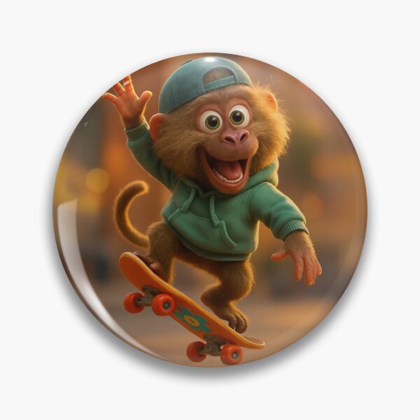 Item preview, Skater Olive Baboon Joyride designed and sold by Sillytoe.