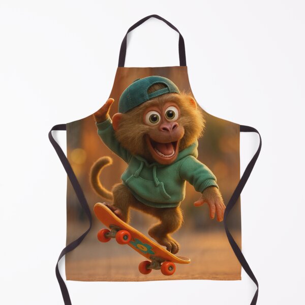 Item preview, Skater Olive Baboon Joyride designed and sold by Sillytoe.