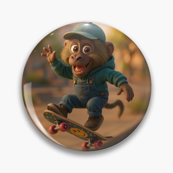 Item preview, Skater Olive Baboon designed and sold by Sillytoe.