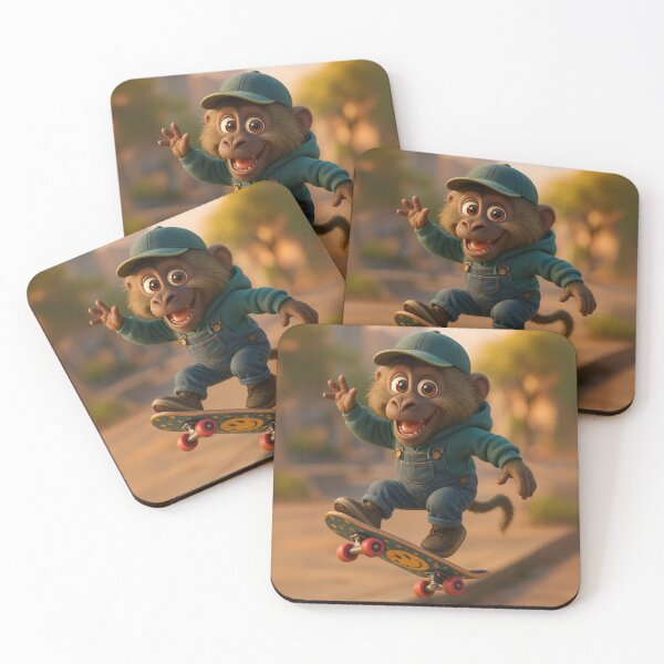 Item preview, Skater Olive Baboon designed and sold by Sillytoe.