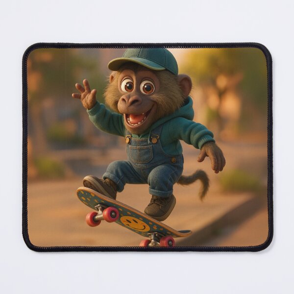 Item preview, Skater Olive Baboon designed and sold by Sillytoe.