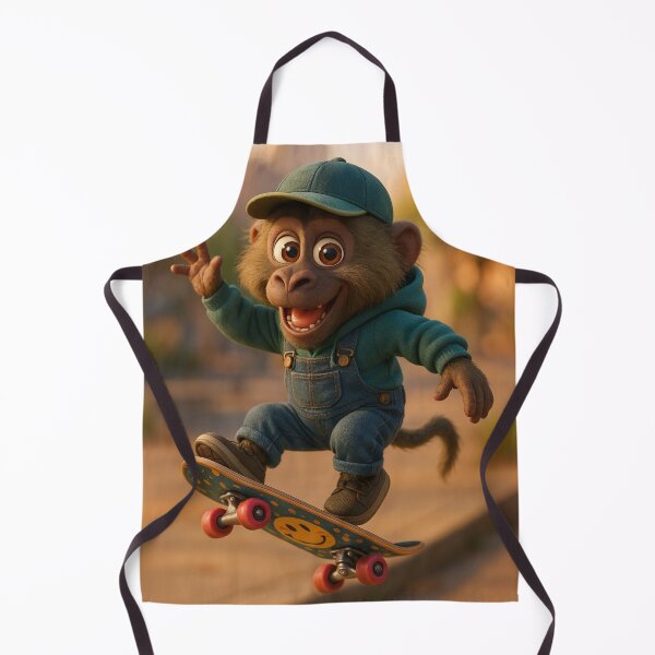 Item preview, Skater Olive Baboon designed and sold by Sillytoe.