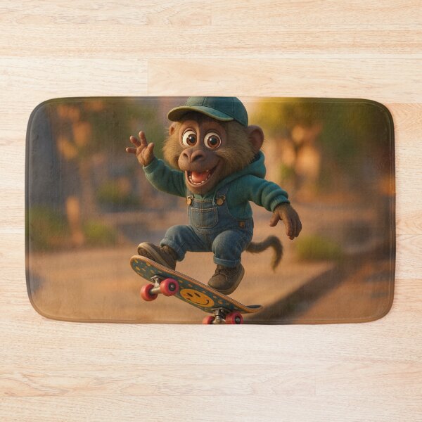 Item preview, Skater Olive Baboon designed and sold by Sillytoe.