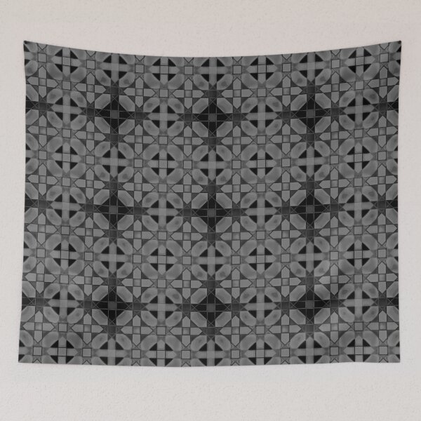 Item preview, Leafs at Night - geometric Mosaic Pattern designed and sold by Tarjiart.