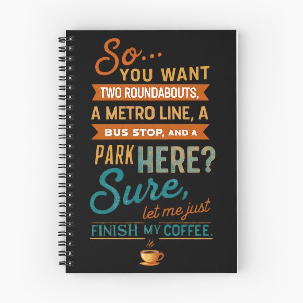 Item preview, Urban Planner Coffee Quote Funny Design designed and sold by Dago345.