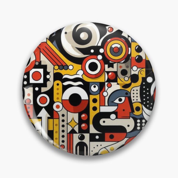 Item preview, "Dynamic Cubist Art – Fernand Léger Inspired Design" designed and sold by TwoDotsStudio.