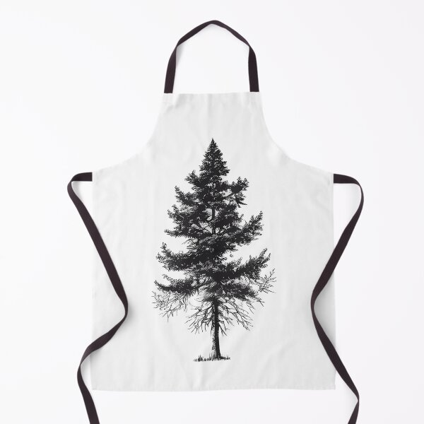Item preview, Line Art Fir Tree Majesty - Line Art Nature designed and sold by ShadowAndSlate.