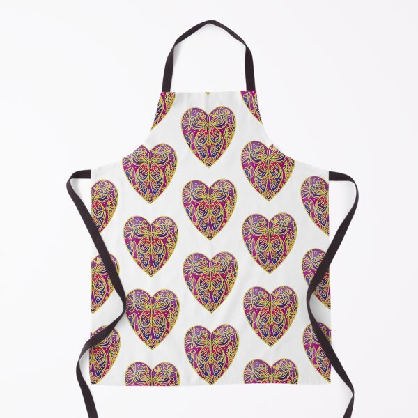 Item preview, Gold Enamel Pin Style Heart Butterfly Flowers designed and sold by hannaHKyong.