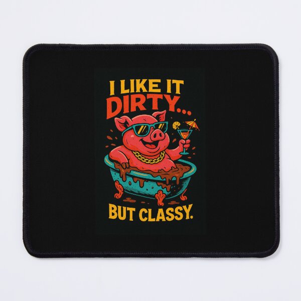 Item preview, Classy Pig Relaxing in Mud Bath designed and sold by donkokone.