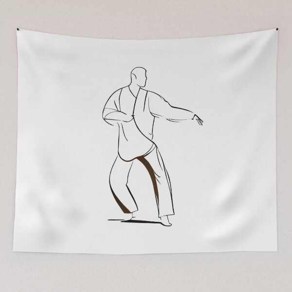 Item preview, Tai Chi Flow - Male Line Art Serenity designed and sold by ShadowAndSlate.