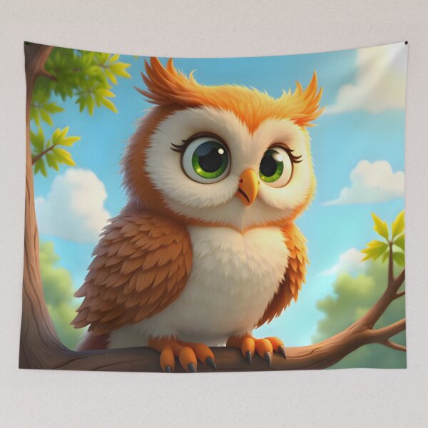 Item preview, Adorable Brown Owl Poster  designed and sold by nhk999.