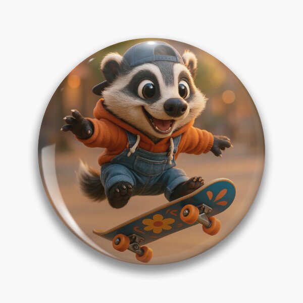 Item preview, Skater Badger designed and sold by Sillytoe.
