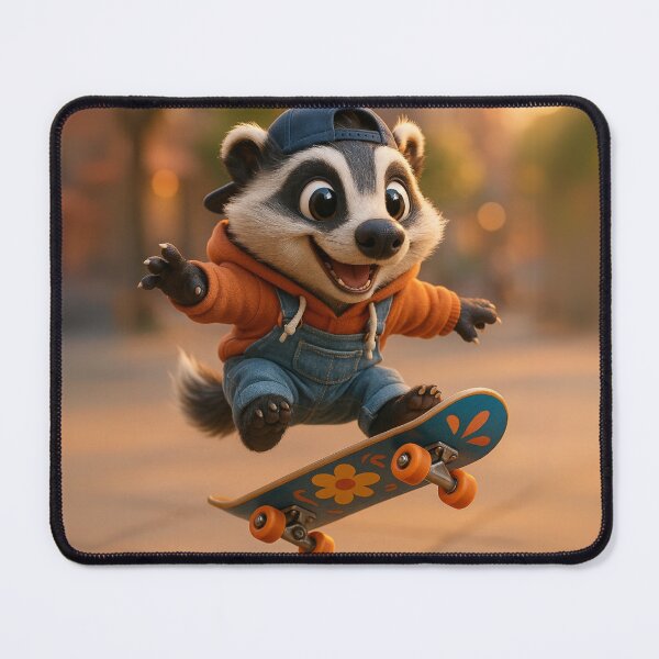 Item preview, Skater Badger designed and sold by Sillytoe.