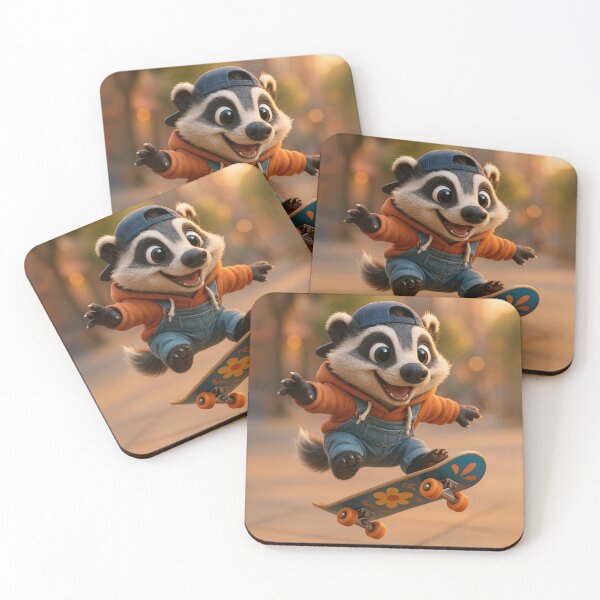 Item preview, Skater Badger designed and sold by Sillytoe.
