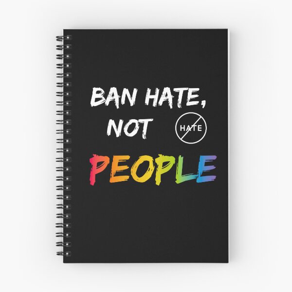 Item preview, Ban hate not people protest message designed and sold by JadedDesign.
