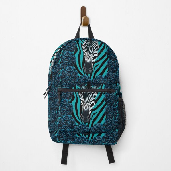Item preview, Teal Zebra & Blue Roses designed and sold by DesignsByPrnces.