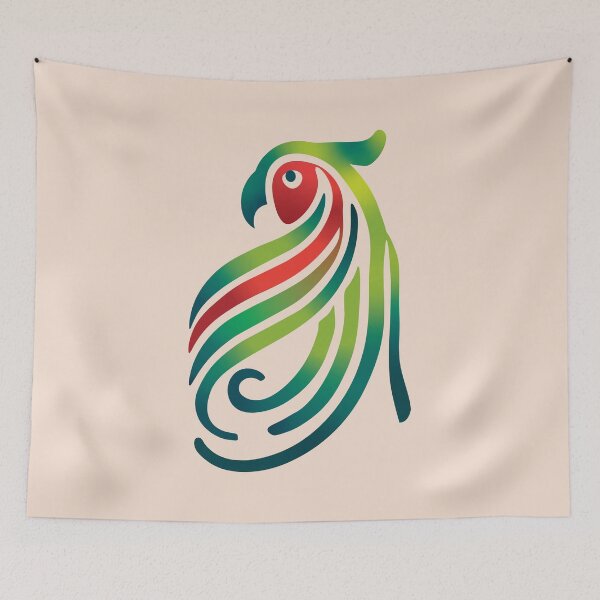 Item preview, Minimalist Parrot designed and sold by LadyInEverGreen.