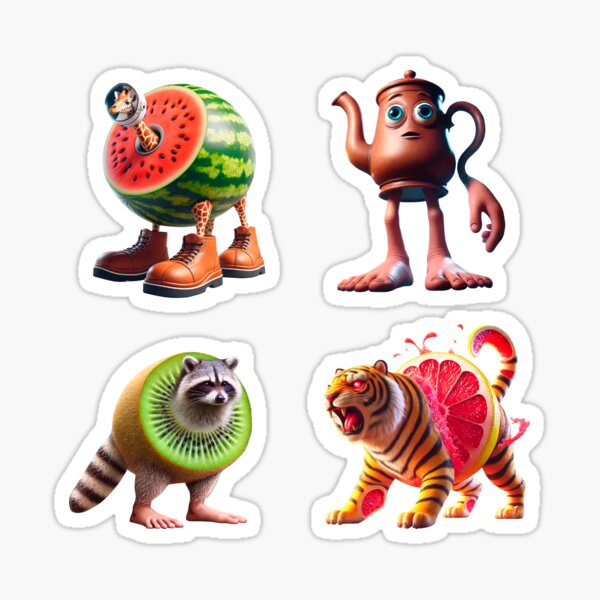 Item preview, Animal Italian brainrot memes. Sticker set.  designed and sold by KotVandal.