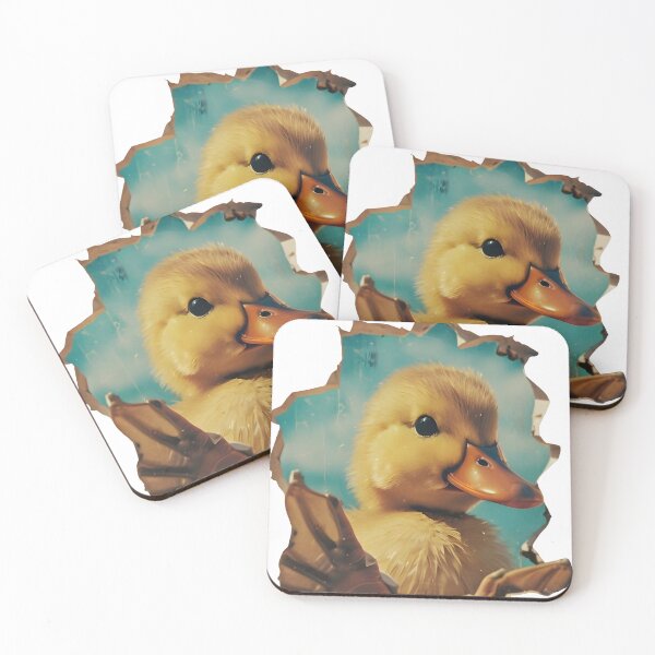 Item preview, Breaking Duck | Realistic Duckling Crashing Through Wall Design designed and sold by TeeTimeTreasure.