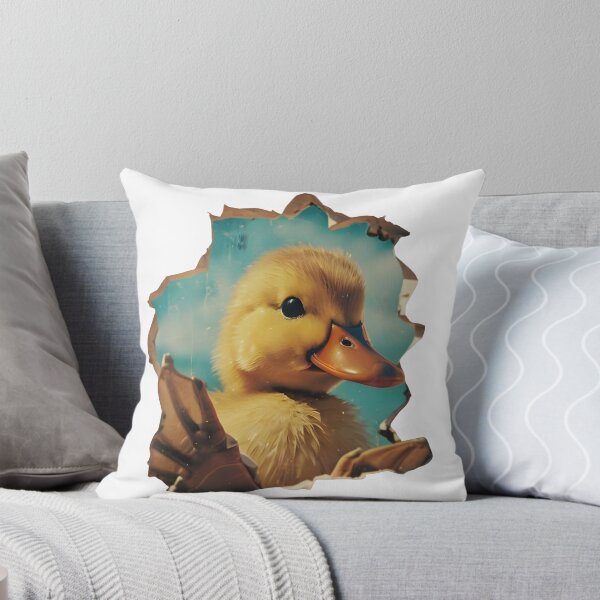 Item preview, Breaking Duck | Realistic Duckling Crashing Through Wall Design designed and sold by TeeTimeTreasure.