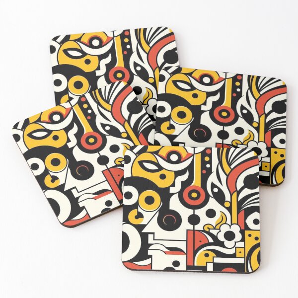 Item preview, "Bold Cubist Art – Fernand Léger Inspired Design" designed and sold by TwoDotsStudio.