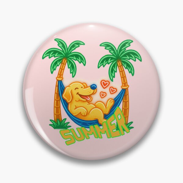 Item preview, Chill Neon Dog in Hammock – Tropical Vibes & Palm Tree Bliss designed and sold by Design_Your_Day.