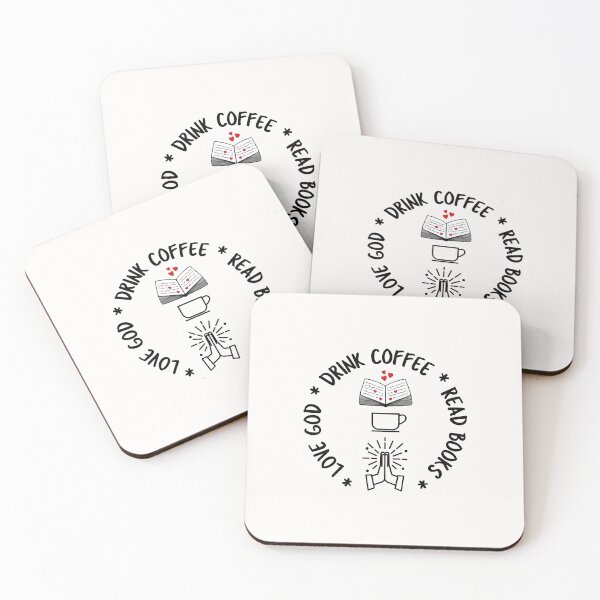 Item preview, Love God Drink Coffee Read Books designed and sold by Sartoris Art.