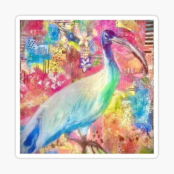 Item preview, The Beautiful Vibrant Ibis, A fantasy world. designed and sold by artbyfruitcake.