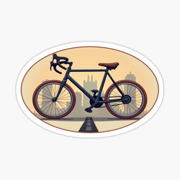 Item preview, Gravel Bike Adventure – Urban Cycling Illustration designed and sold by OwlArtDraft.