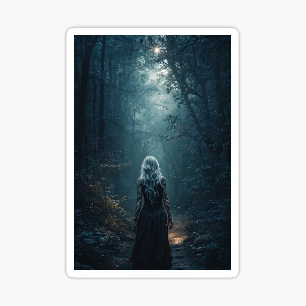 Item preview, She Walks Where the Moon Waits designed and sold by oanaunciuleanu.