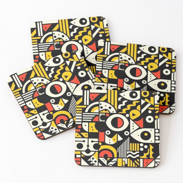 Item preview, "Bold Cubist Art – Fernand Léger Inspired Design" designed and sold by TwoDotsStudio.