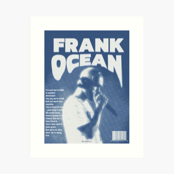 Item preview, Frank Ocean Retro White Ferrari Art designed and sold by AnabelStickers.