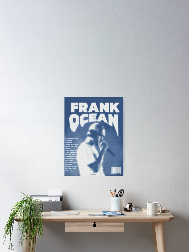 Thumbnail 2 of 3, Poster, Frank Ocean Retro White Ferrari Art designed and sold by AnabelStickers.