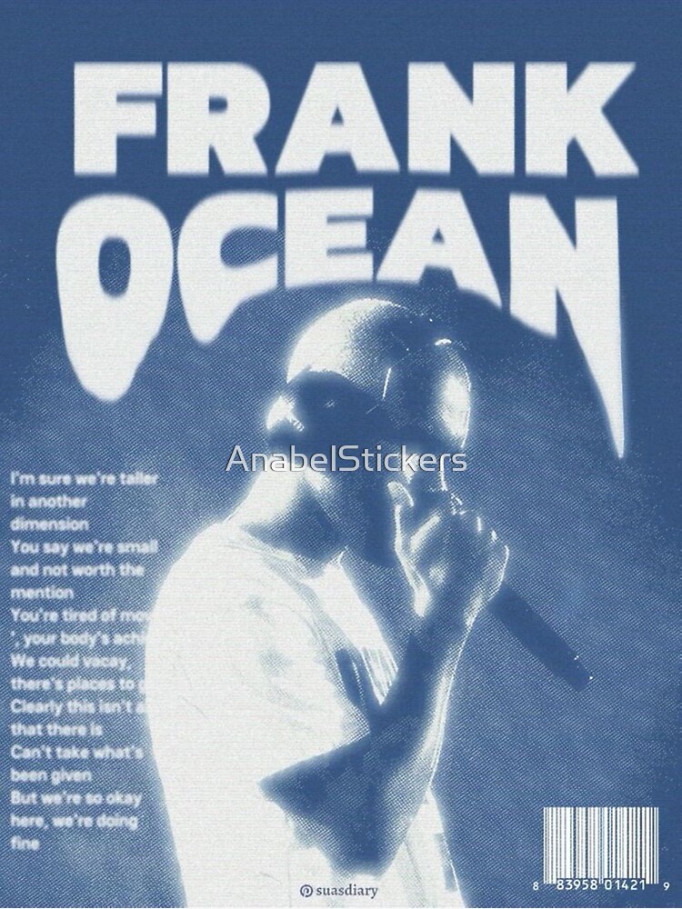 Thumbnail 3 of 3, Poster, Frank Ocean Retro White Ferrari Art designed and sold by AnabelStickers.
