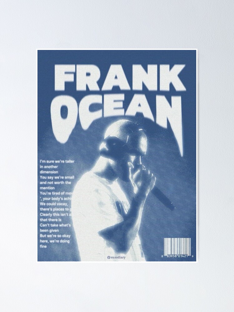 Thumbnail 1 of 3, Poster, Frank Ocean Retro White Ferrari Art designed and sold by AnabelStickers.