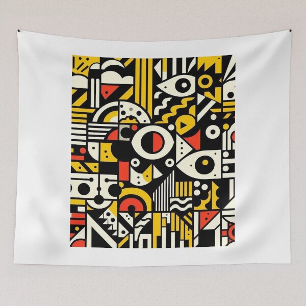 Aperçu de l'œuvre « Art cubiste audacieux – Design inspiré de Fernand Léger » créée et vendue par TwoDotsStudio.